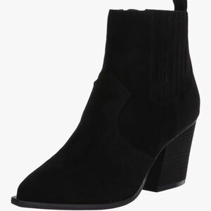 Black Heeled Booties for Women, sz 8